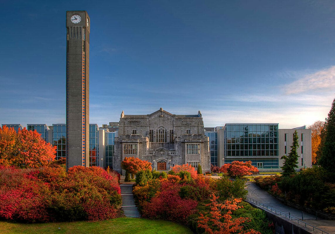 The Irving K. Barber Library and Ladner Clock Tower UBC The Irving K. Barber Learning Centre of the University of British Columbia.